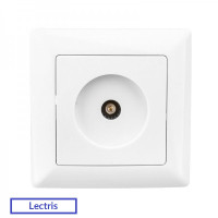 Lectris розетка TV белая  LCI021
